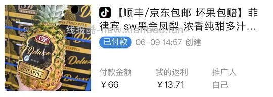 更便宜了！仅需22！6.6斤菲律宾黑金凤梨 需刷券+积分 内含反馈 - 线报酷