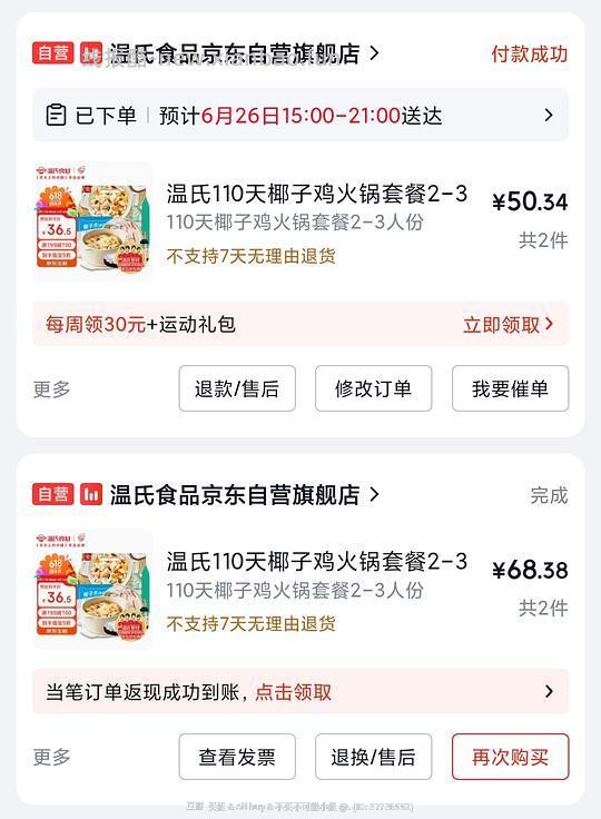 温氏椰子鸡2-3人份25r - 线报酷