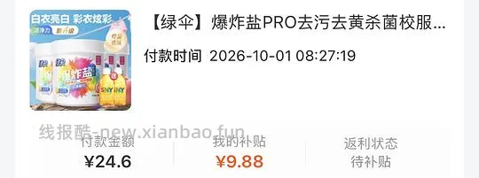 绿伞爆炸盐刷券2kg14.8 - 线报酷