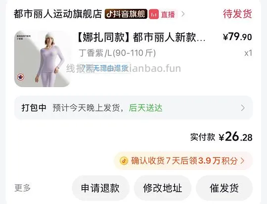 刷券22买都市丽人加拿大鹅绒保暖内衣 - 线报酷