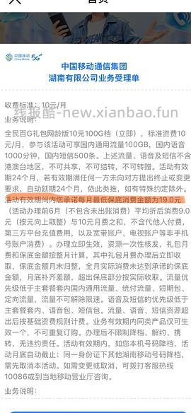 湖南移动10元100G 15元200G - 线报酷